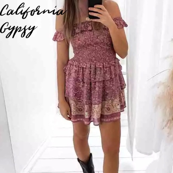 LAST ONE floral ruffle dress - Picture 3 of 14